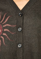 Angela Celestial Jacquard Knit Cardigan