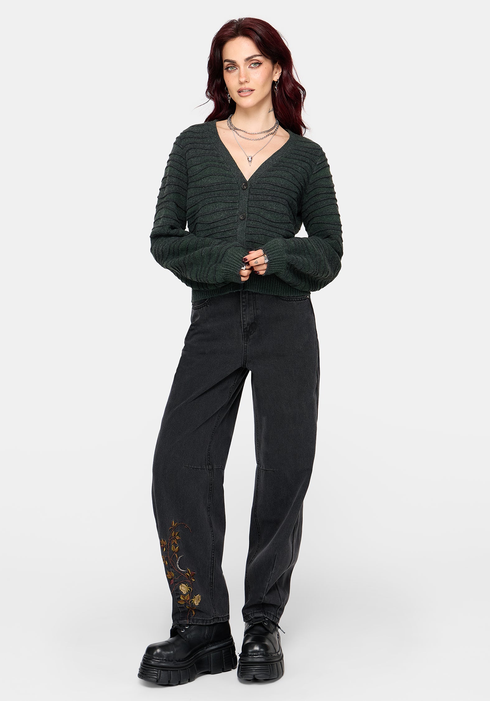 Stormi Wave Stripe Knit Cardigan