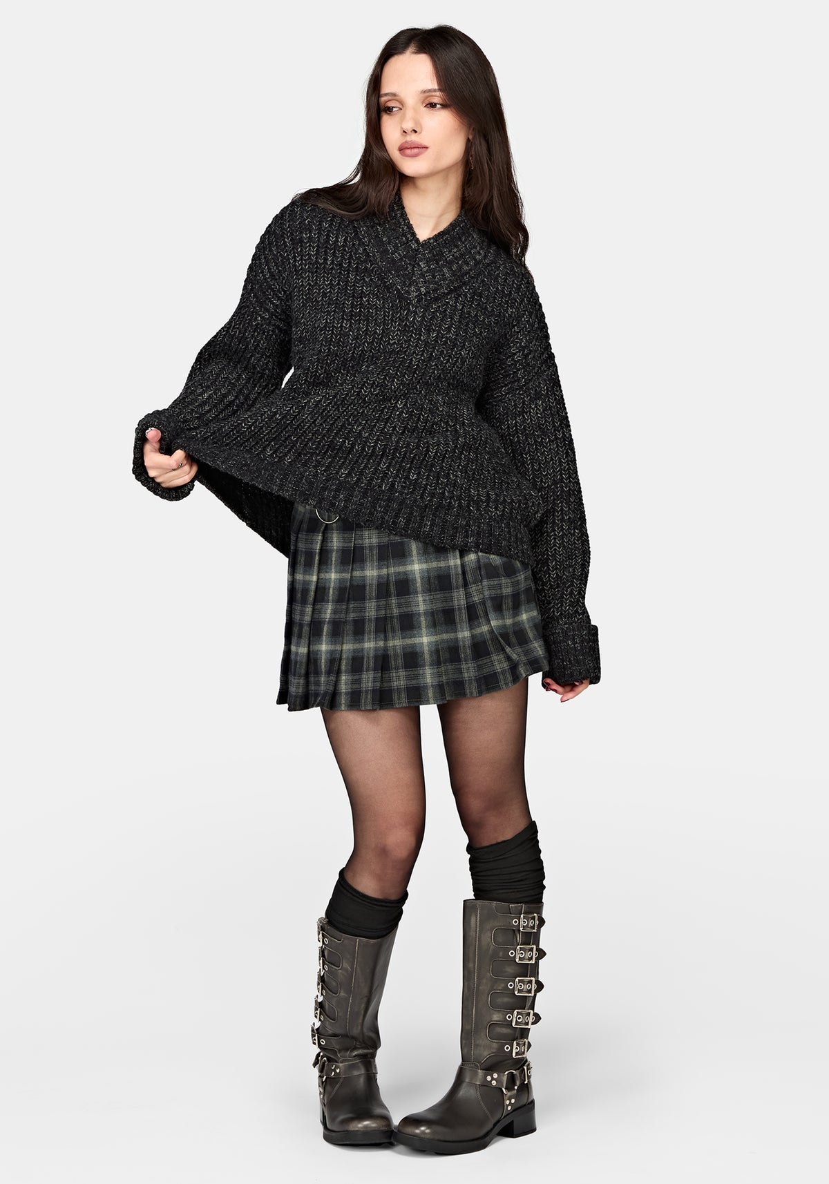 Astra V-Neck Chunky Knit Jumper