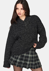 Astra V-Neck Chunky Knit Jumper