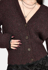 Vallie Hooded Blouson Knit Cardigan