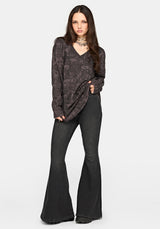 Diabolical V Neck Knit Jumper