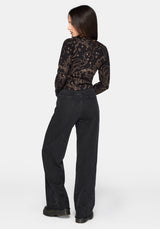 Celeste Celestial Jacquard Knit Top