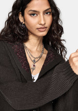 Margaux Embroidered Collar Cardigan