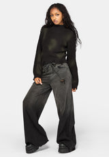 Milaya Overdyed Distressed Knit Jumper