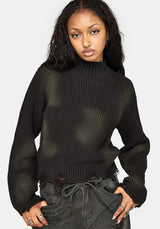 Milaya Overdyed Distressed Knit Jumper