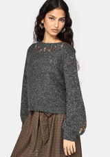 Beatrix Mushroom Embroidered Knit Jumper