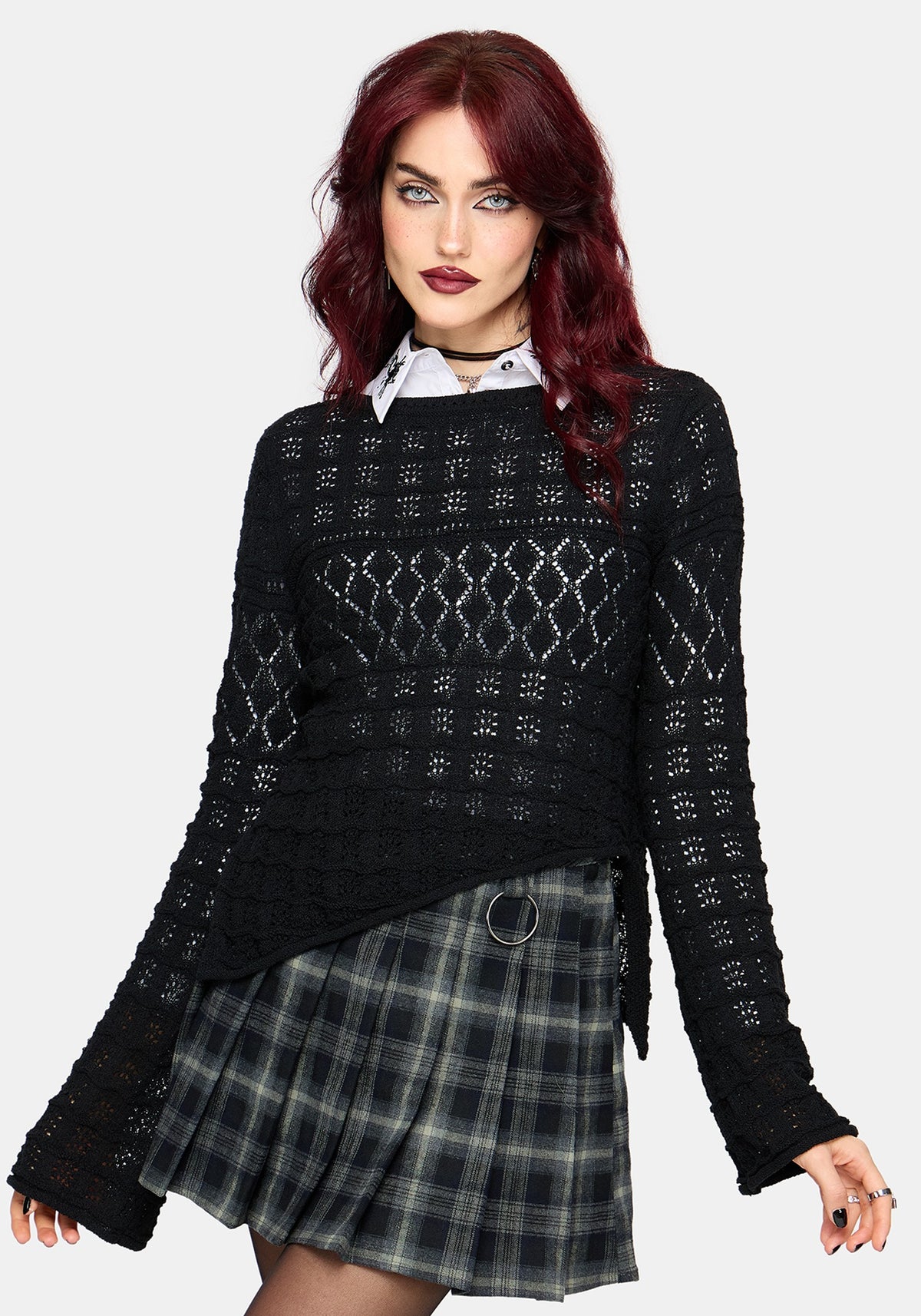 Olesia Asymmetric Knit Jumper S