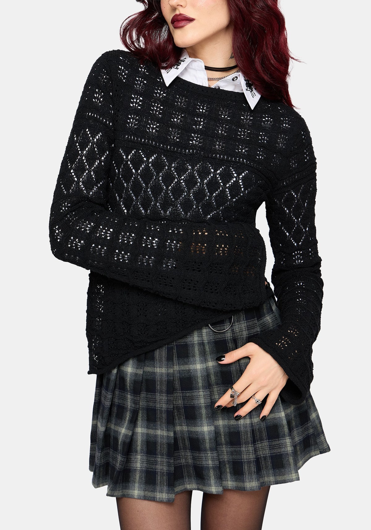 Olesia Asymmetric Knit Jumper S