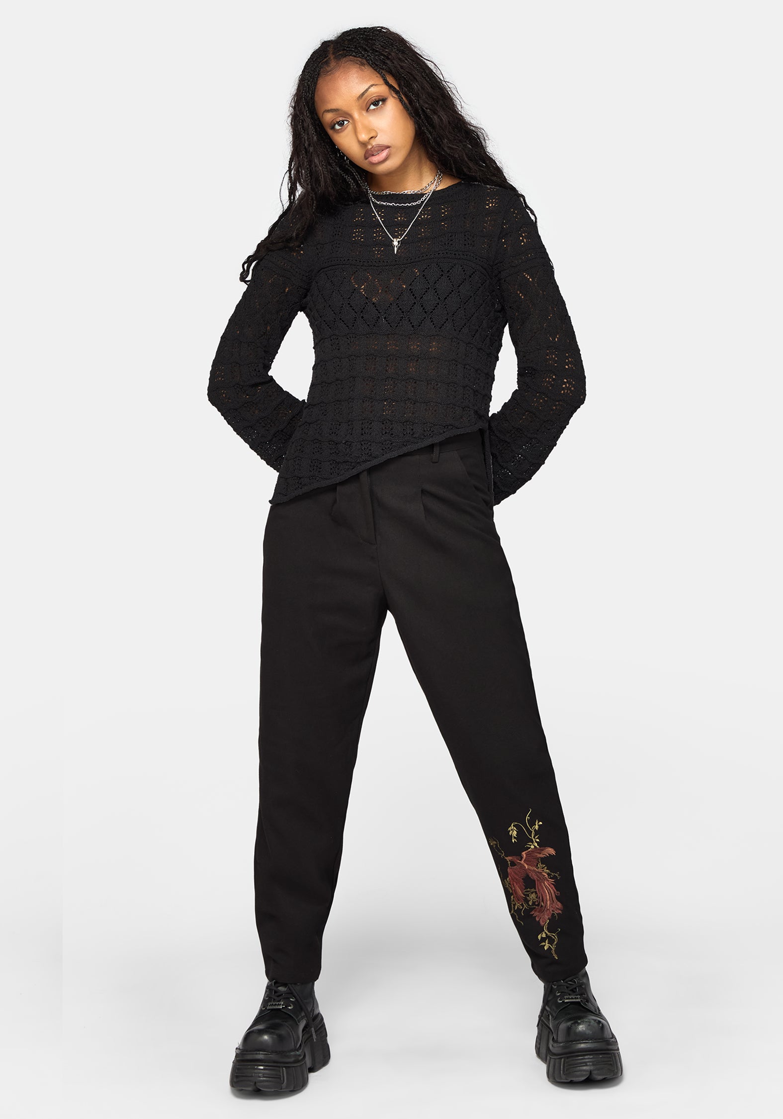 Olesia Asymmetric Knit Jumper