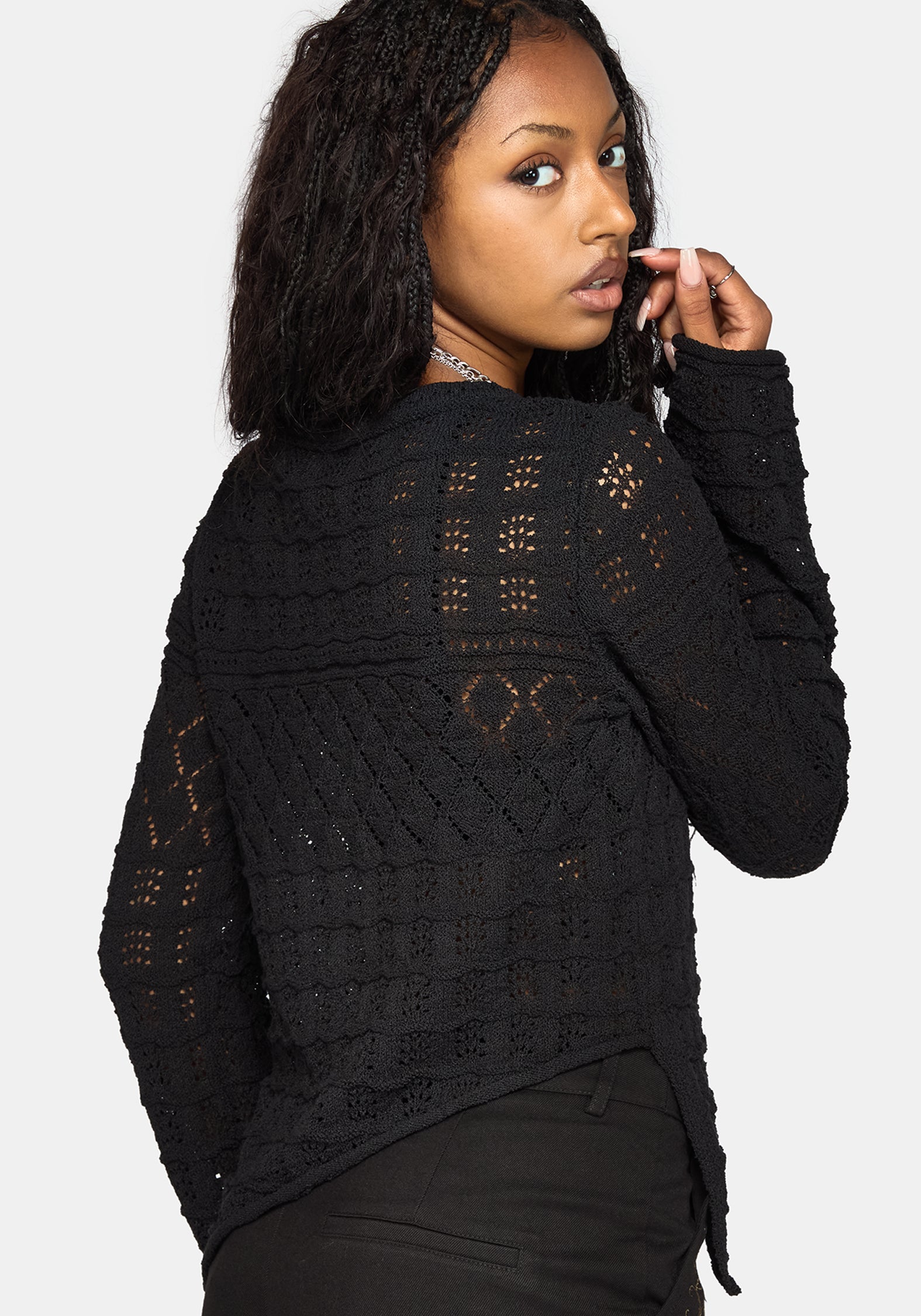 Olesia Asymmetric Knit Jumper
