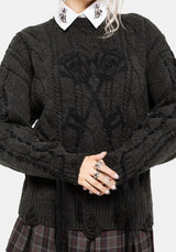 Skorn Skull Key Cable Knit Jumper S