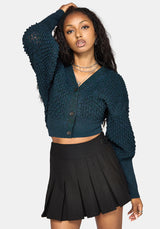 Valene Dragon Scales Knit Cardigan