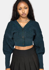 Valene Dragon Scales Knit Cardigan