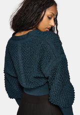Valene Dragon Scales Knit Cardigan