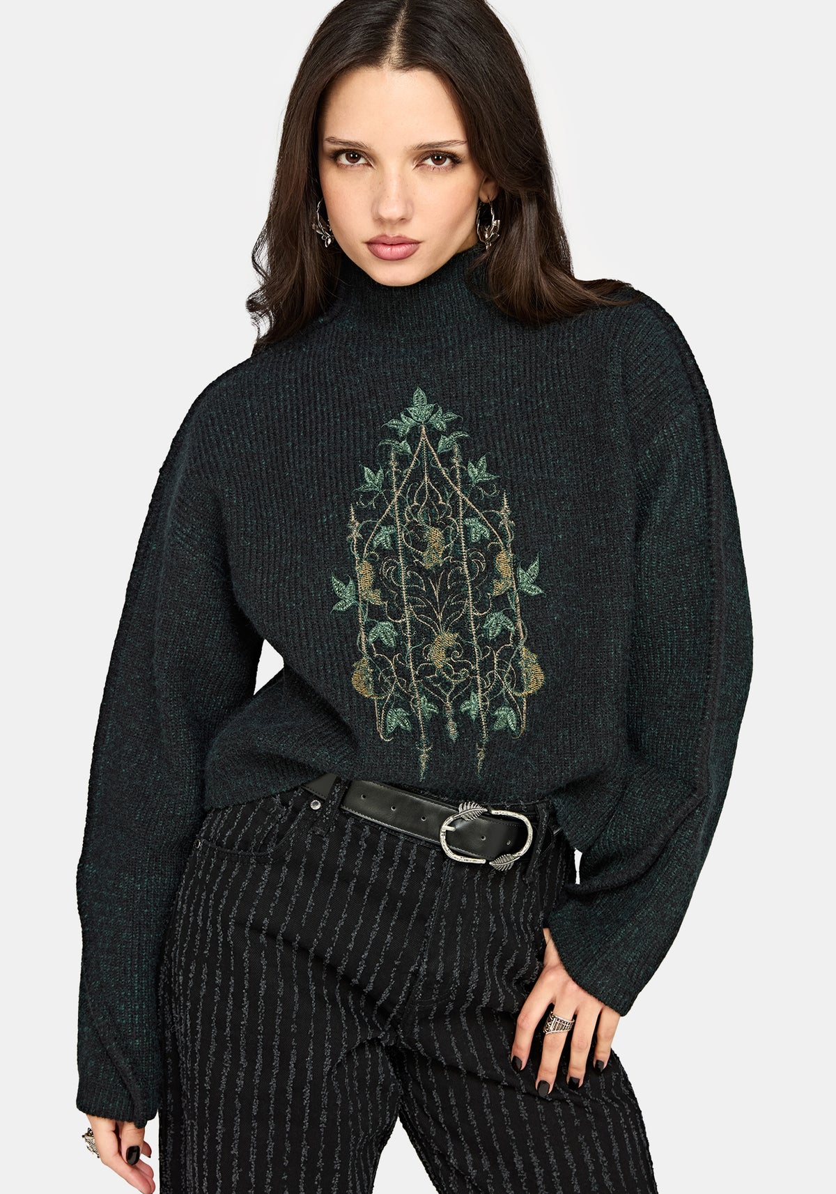 Perla Rat Embroidered Knit Jumper