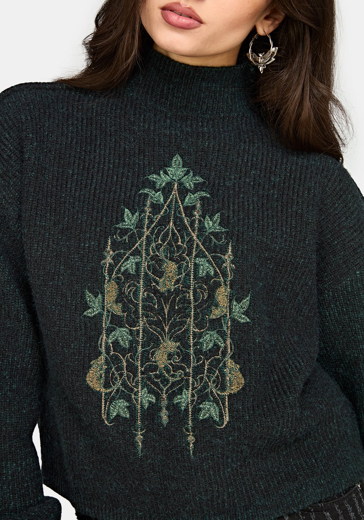 Perla Rat Embroidered Knit Jumper