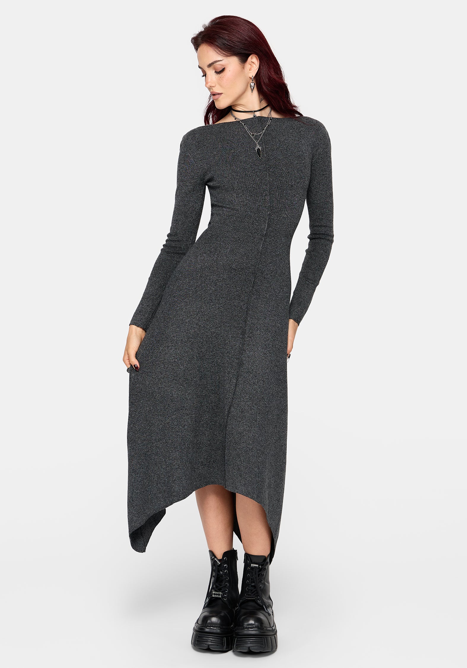Coralie Exposed Seam Knit Dress