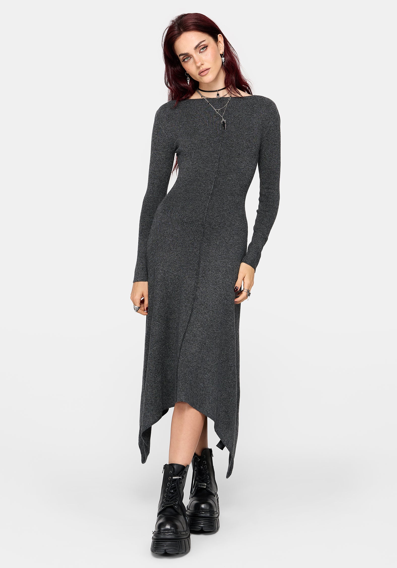 Coralie Exposed Seam Knit Dress