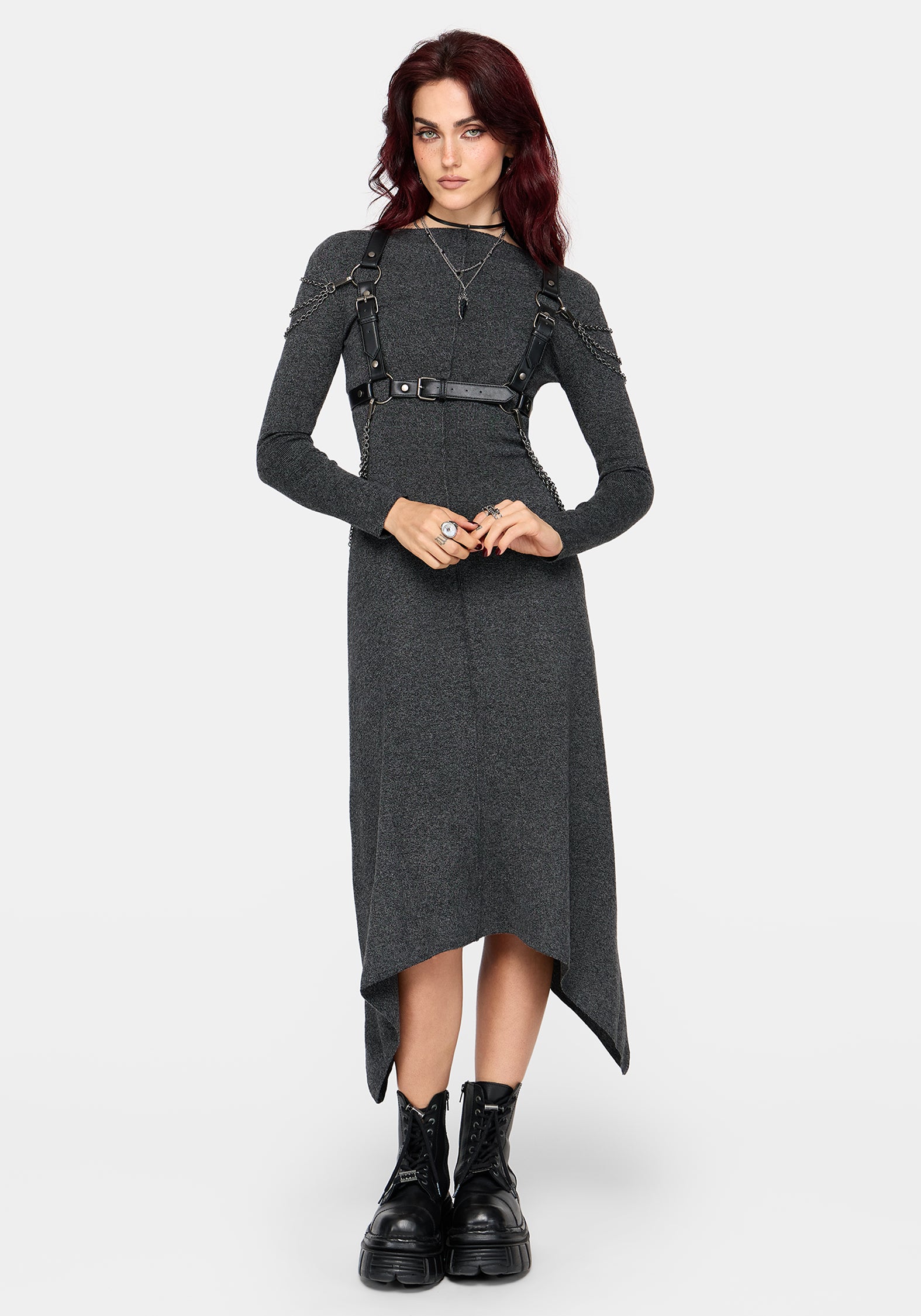 Coralie Exposed Seam Knit Dress