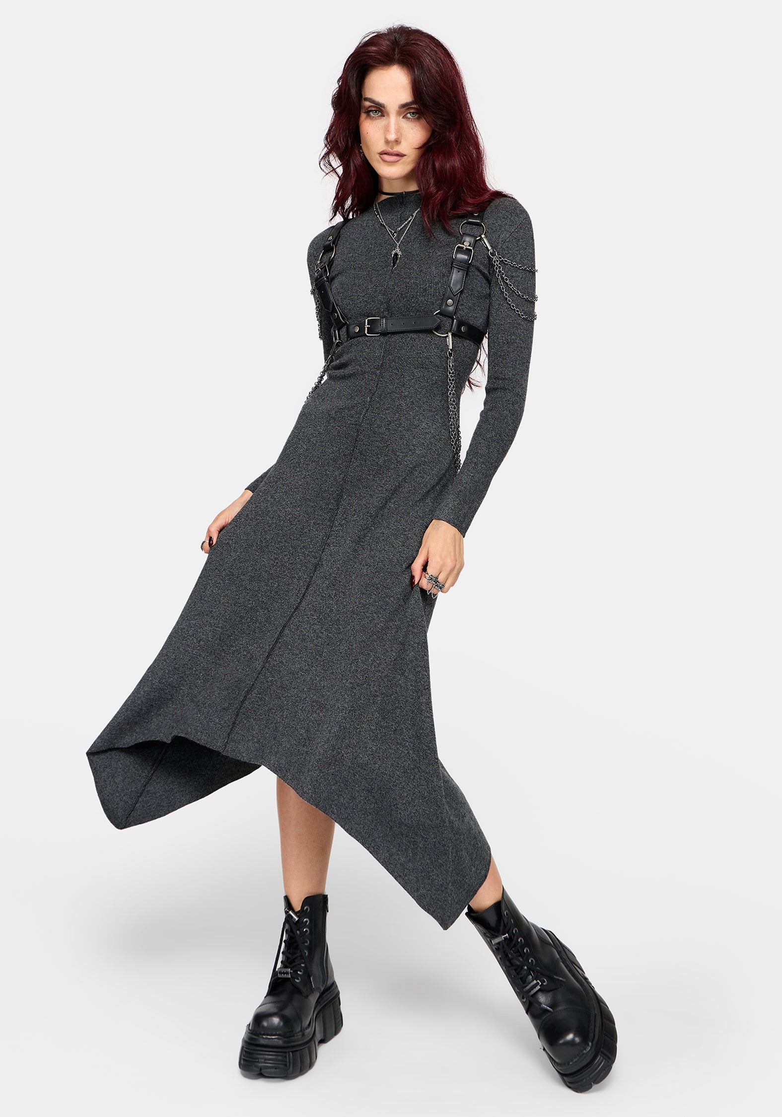Coralie Exposed Seam Knit Dress
