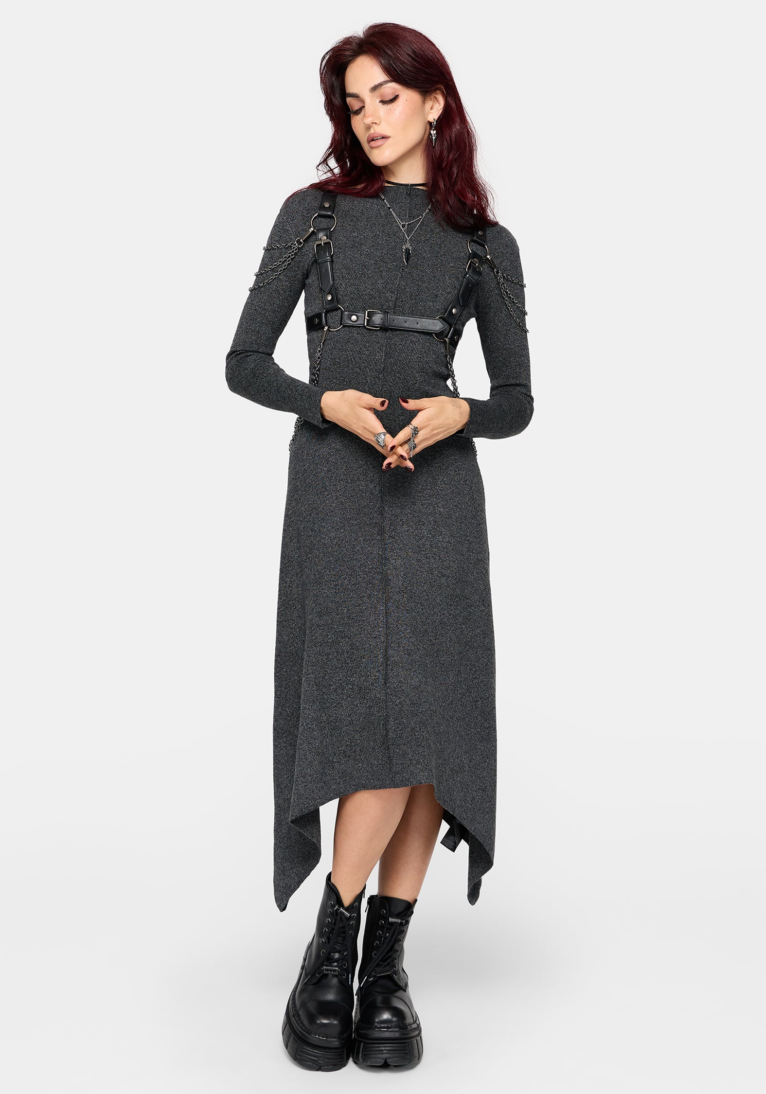 Coralie Exposed Seam Knit Dress