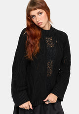 Melrose Lace Cable Knit Jumper