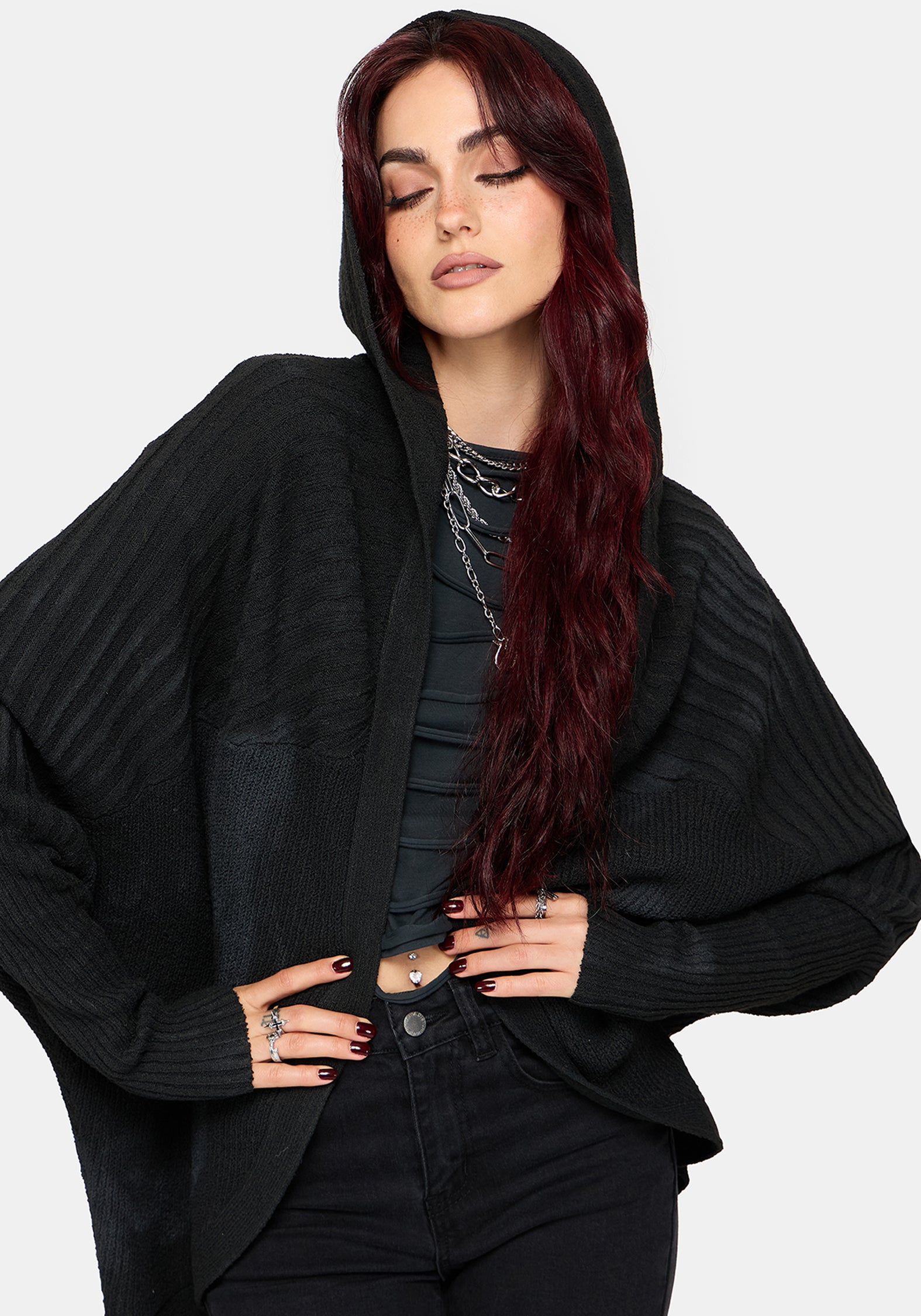 Morpho Cocoon Hooded Cardigan