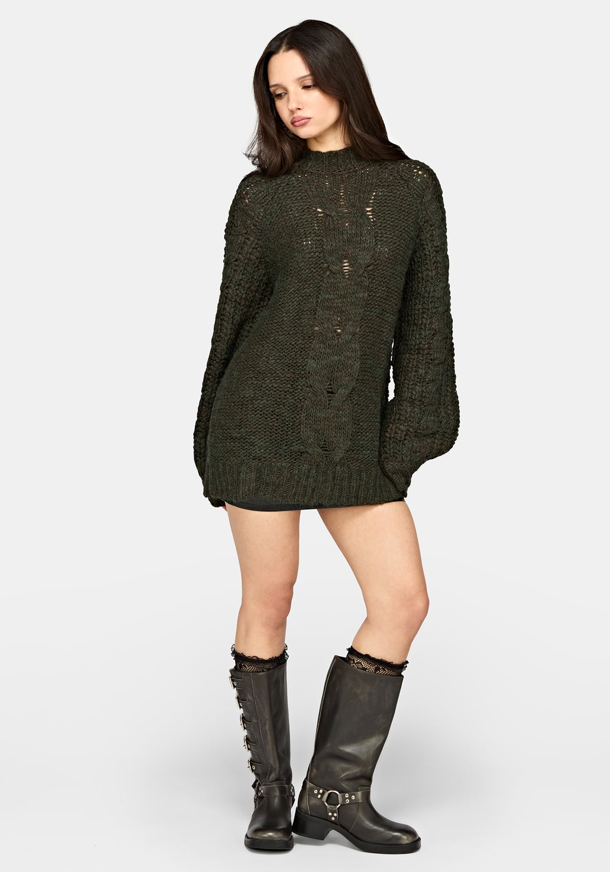 Bracken Chunky Ribbed Knit Jumper