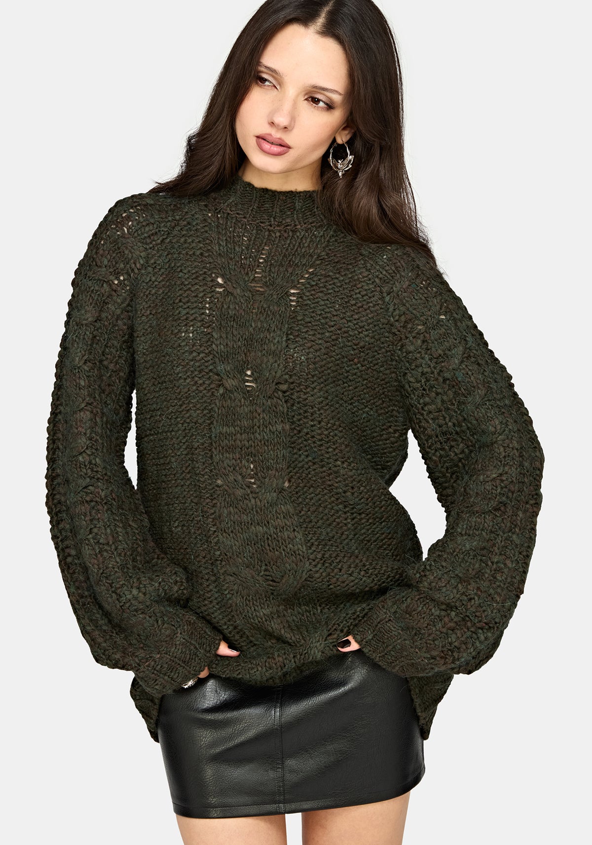 Bracken Chunky Ribbed Knit Jumper
