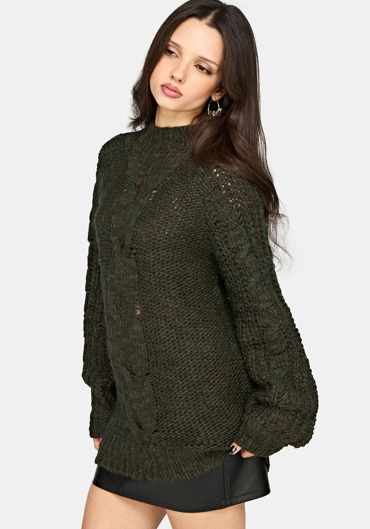 Bracken Chunky Ribbed Knit Jumper