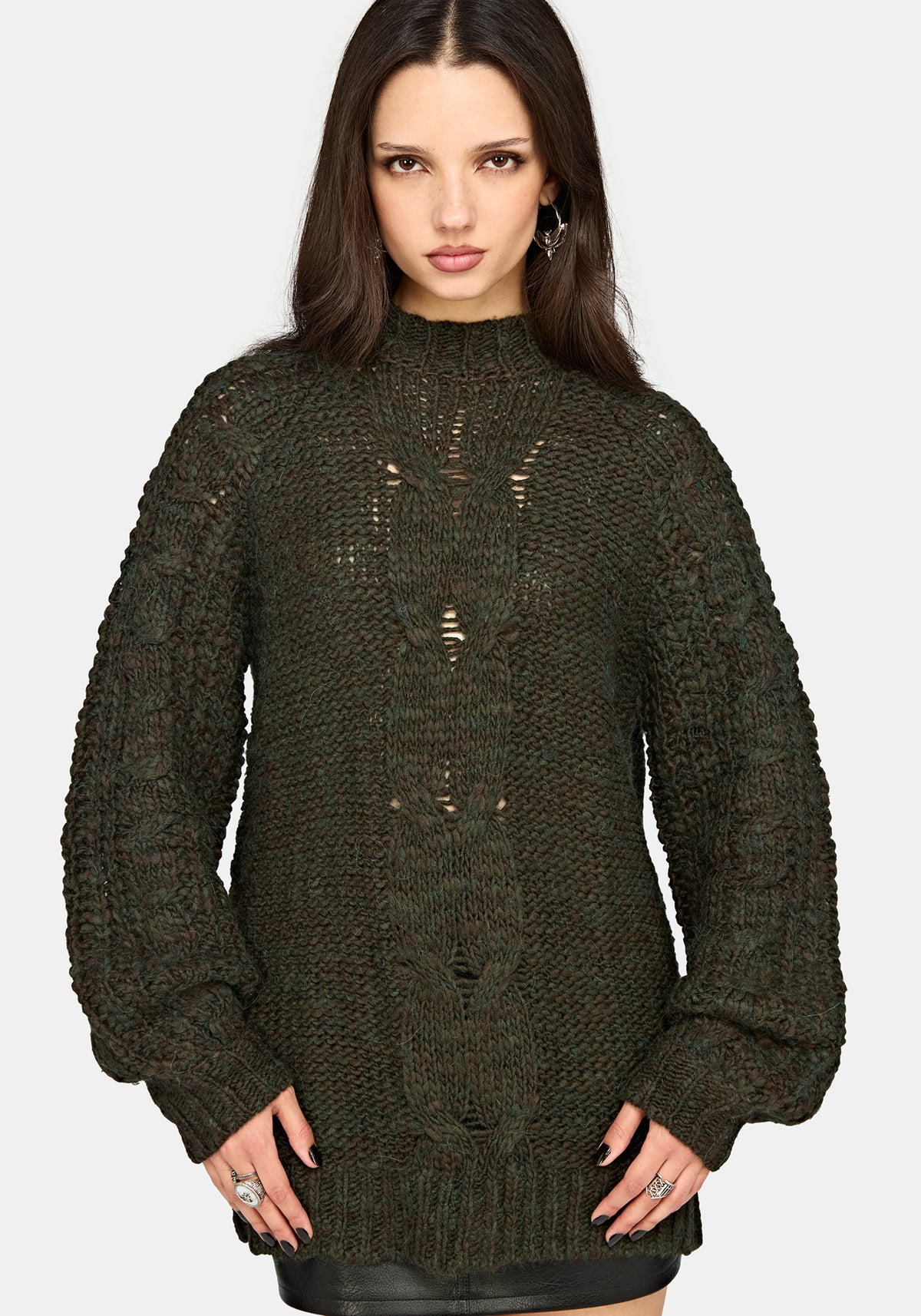 Bracken Chunky Ribbed Knit Jumper