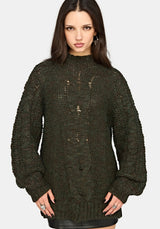 Bracken Chunky Ribbed Knit Jumper