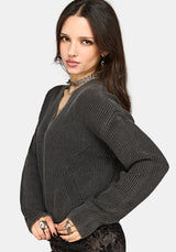 Eira Bleach Wash Knit Jumper
