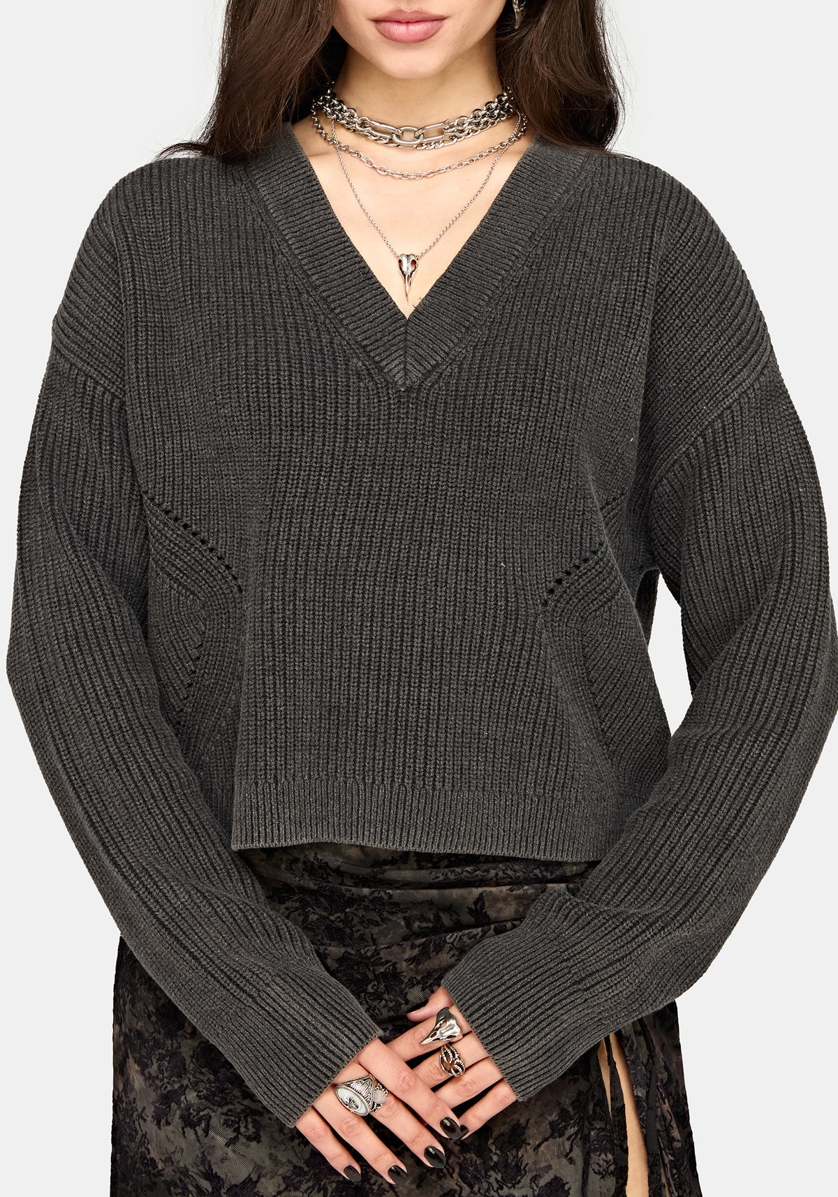 Eira Bleach Wash Knit Jumper