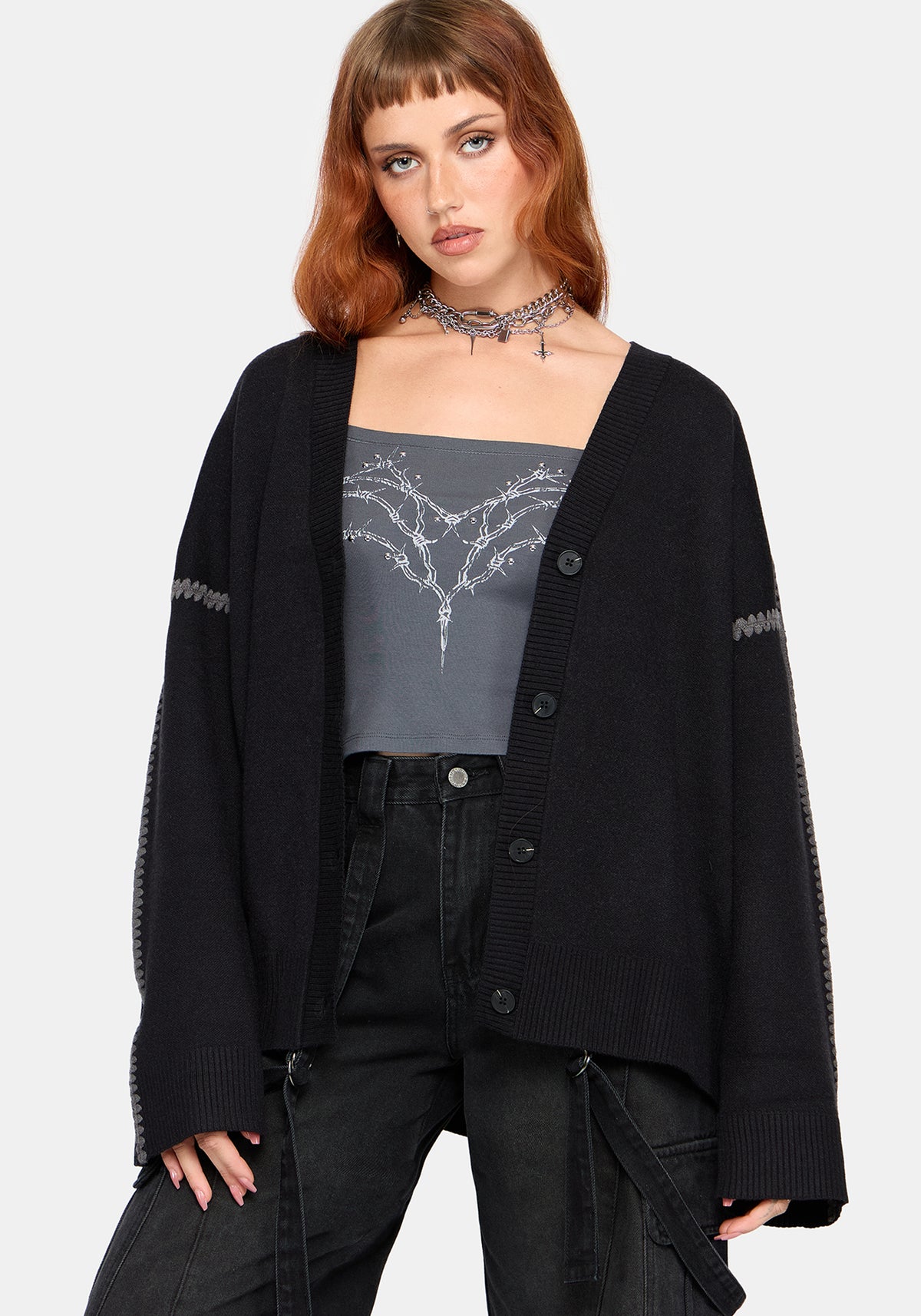 Mourn Moth Knit Cardigan