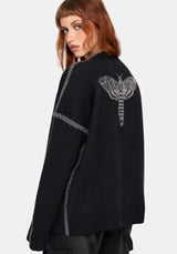 Mourn Moth Knit Cardigan