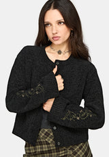 Ophidian Snake Cross Stitch Knit Cardigan