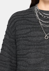 Stormi Wave Stripe Knit Jumper