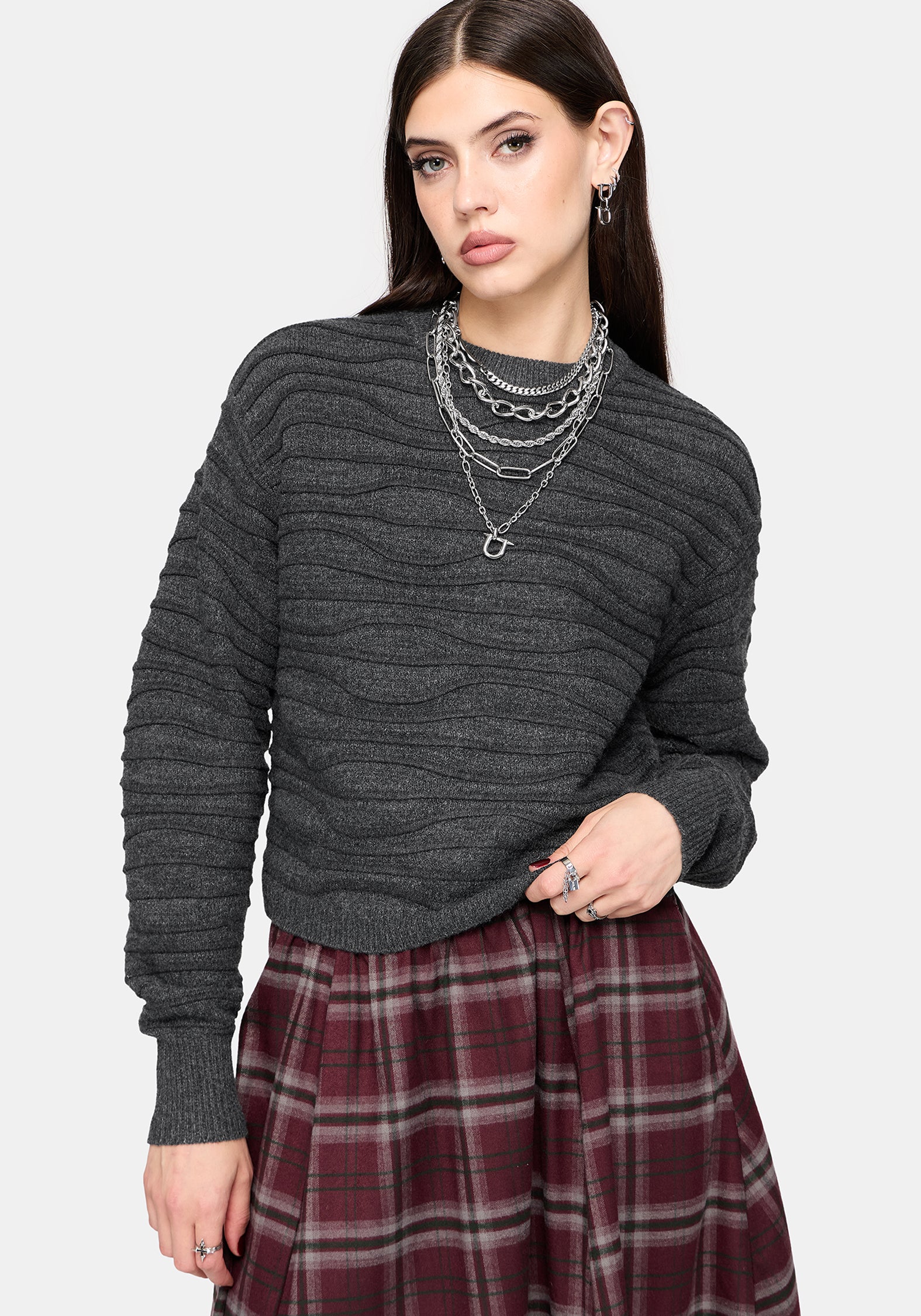 Stormi Wave Stripe Knit Jumper