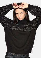 Arboreal Barbed Wire Knit Jumper