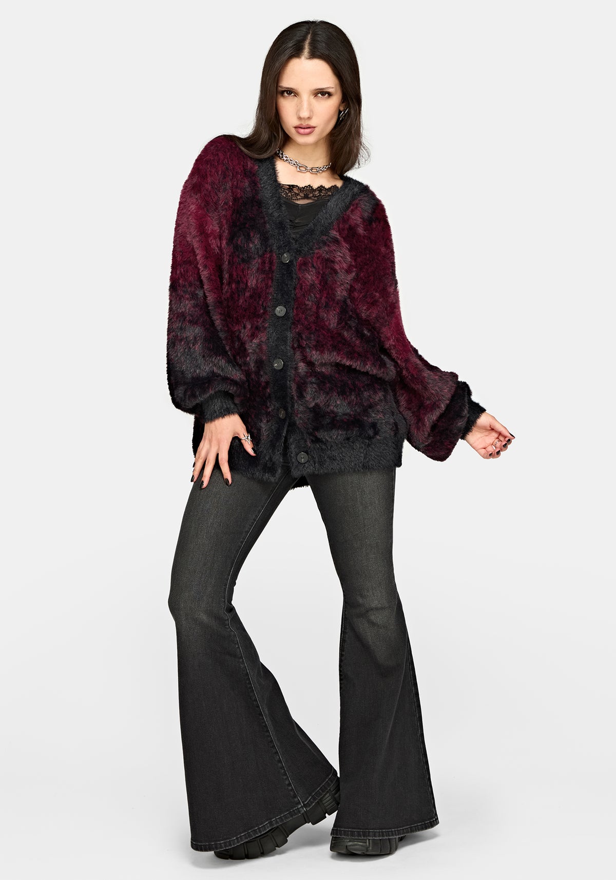 Maple Tie Dye Knit Cardigan