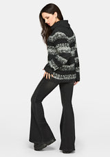 Harlow Stripe Roll Neck Knit Jumper