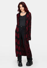 Adder Scales Jacquard Longline Cardigan