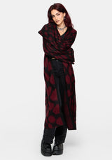 Adder Scales Jacquard Longline Cardigan