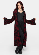 Adder Scales Jacquard Longline Cardigan