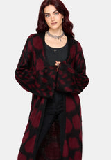Adder Scales Jacquard Longline Cardigan
