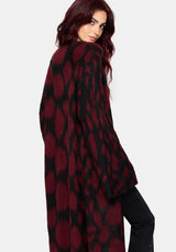 Adder Scales Jacquard Longline Cardigan