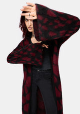 Adder Scales Jacquard Longline Cardigan