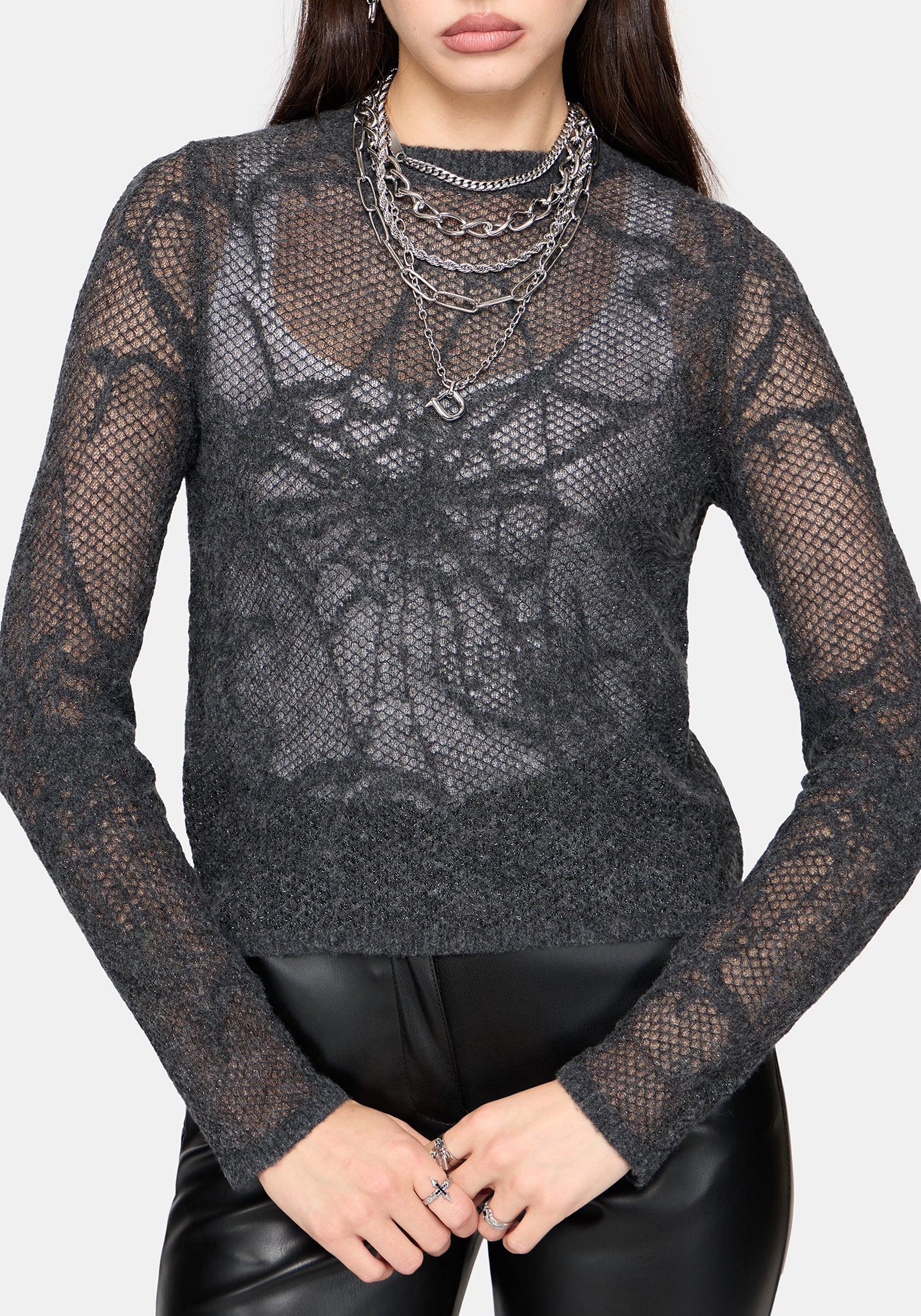 Olwen Cobweb Knit Top